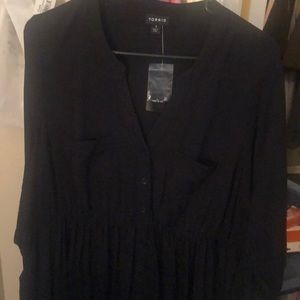 Torrid New with tags black shirt dress
